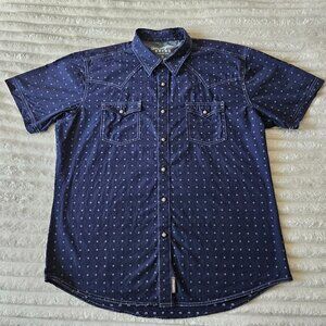 Mens Wrangler Premium Retro Pearl Snap Western shirt Size XL